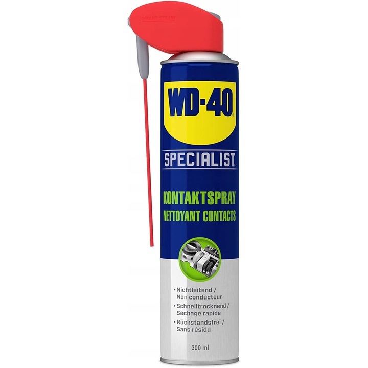 Solutie de curatare electrica WD-40 Specialist, 400 ml, aplicator 360°, uscare rapida, pentru placi de circuit imprimat