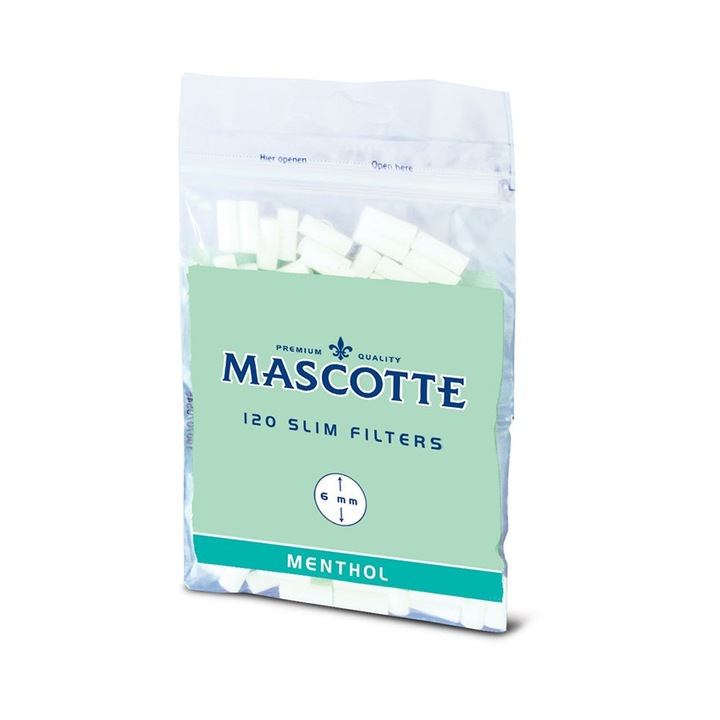 Filtru tigarete Rulat MASCOTTE SLIM MENTHOL 120
