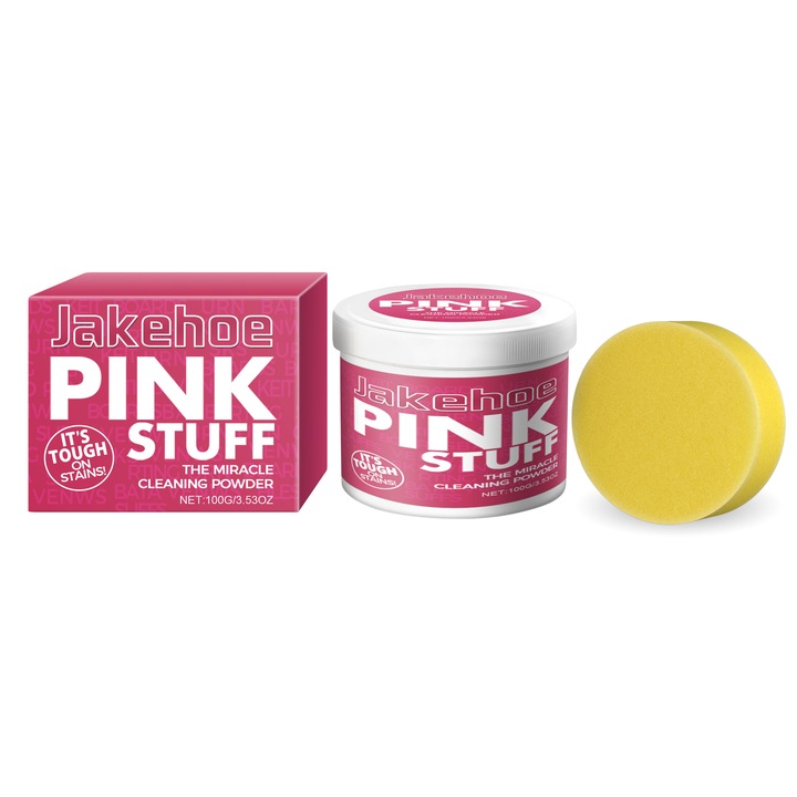Jakehoe Pudra de curatare miraculoasa, curata in profunzime petele murdare de pe robinetul hotei de bucatarie, 2 buc.