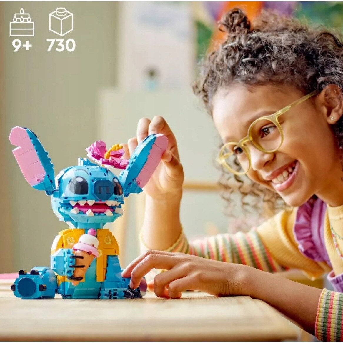 Set de constructie LEGO Disney Stitch, 730 piese, multicolor - eMAG.ro