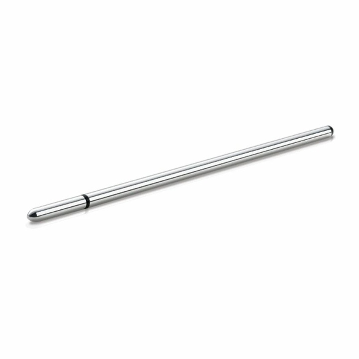 Sonda de elektrostimulare Mystim Slim Finn, aluminiu, 15cm, 6mm, greutate 15g