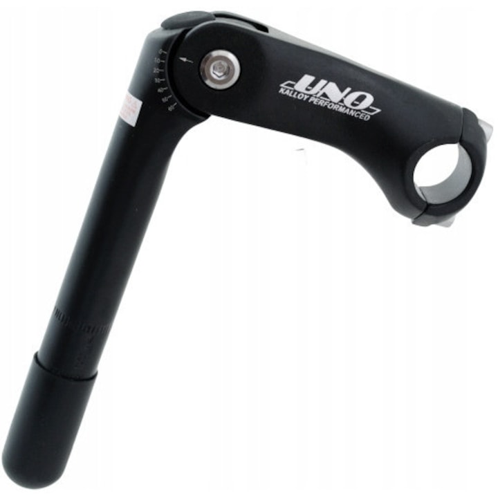 UNO csőtartó, 25,4 mm, 110 mm, alumínium, matt fekete