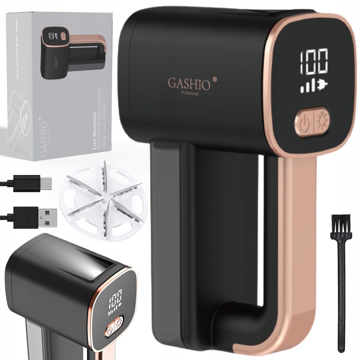 Elektromos szösztelenítő, GASHIO F2, 1800 mAh akkumulátor, USB-C, fekete