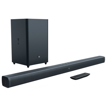 Soundbar JBL BAR 2.1, 300W, bluetooth, subwoofer wireless, Negru Soundbar JBL BAR 2.1, 300W, bluetooth, subwoofer wireless, Negru