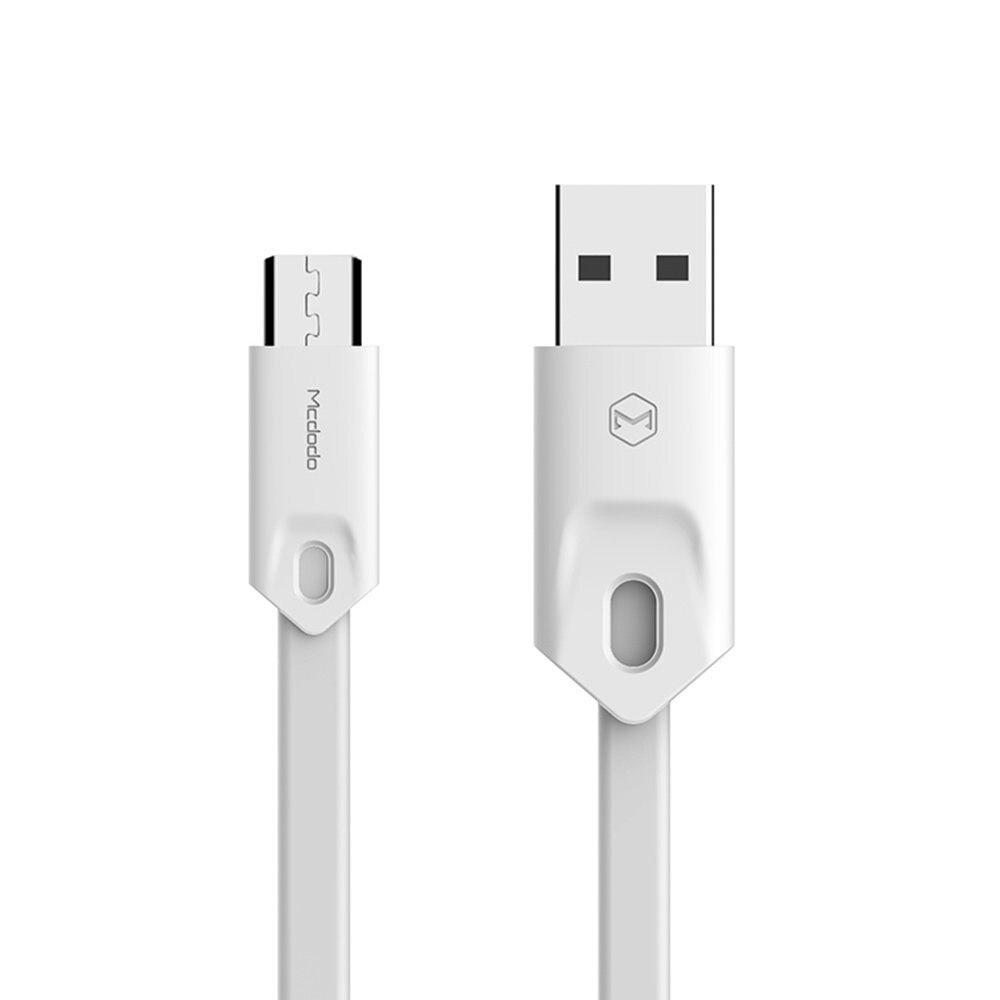 Cablu Mcdodo Gorgeous USB la MicroUSB, Alb, 1m, 2.4A max