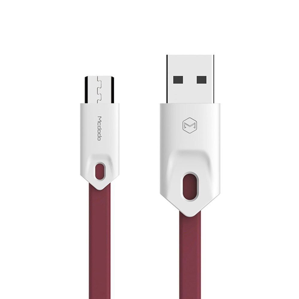 Cablu Mcdodo Gorgeous USB la MicroUSB, Rosu, 1m, 2.4A max