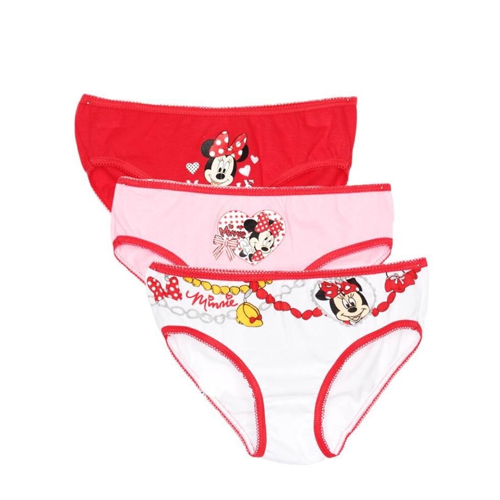 Set 3 perechi chilotei cu Minnie Mouse, 6/8 ani