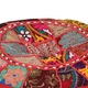 Taburet, VidaXL, 40x20 cm, rosu, handmade