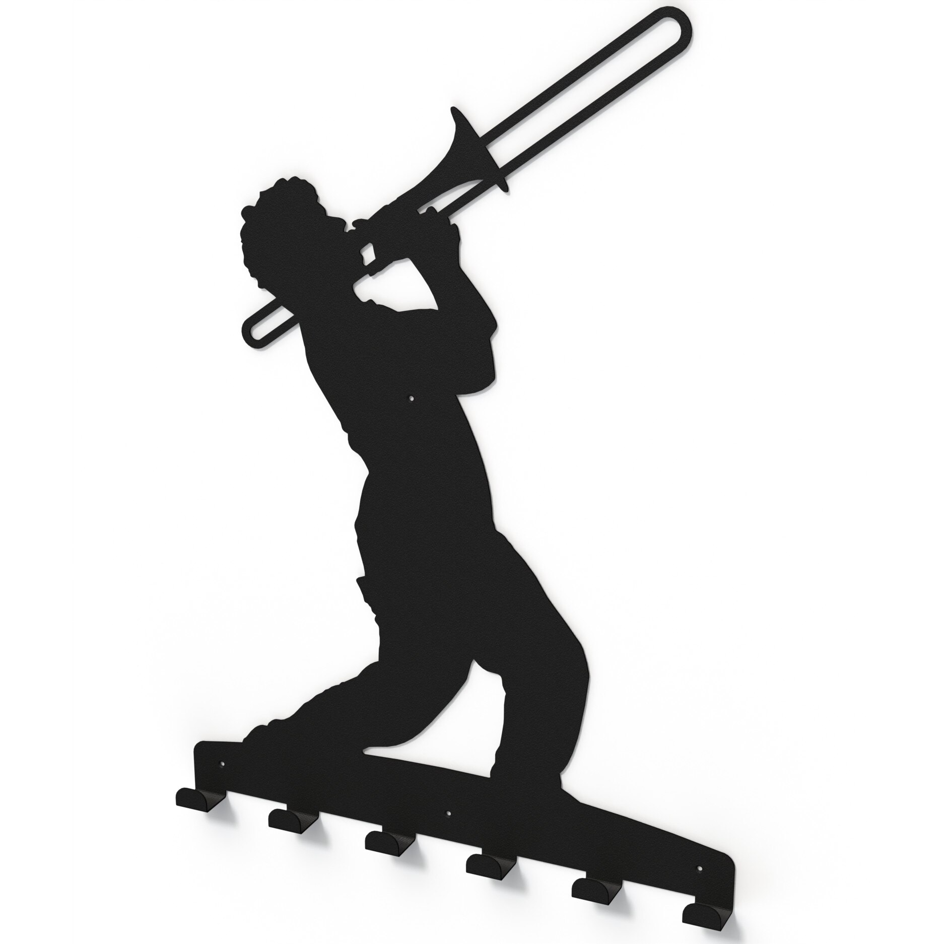 Cuier metalic TROMPETIST -model 4045 Negru