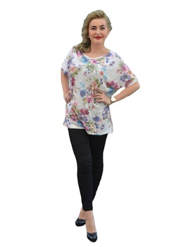 bluza cu imprimeu de flori mari multicoloredampj exclusive alb imagen 50_0_
0