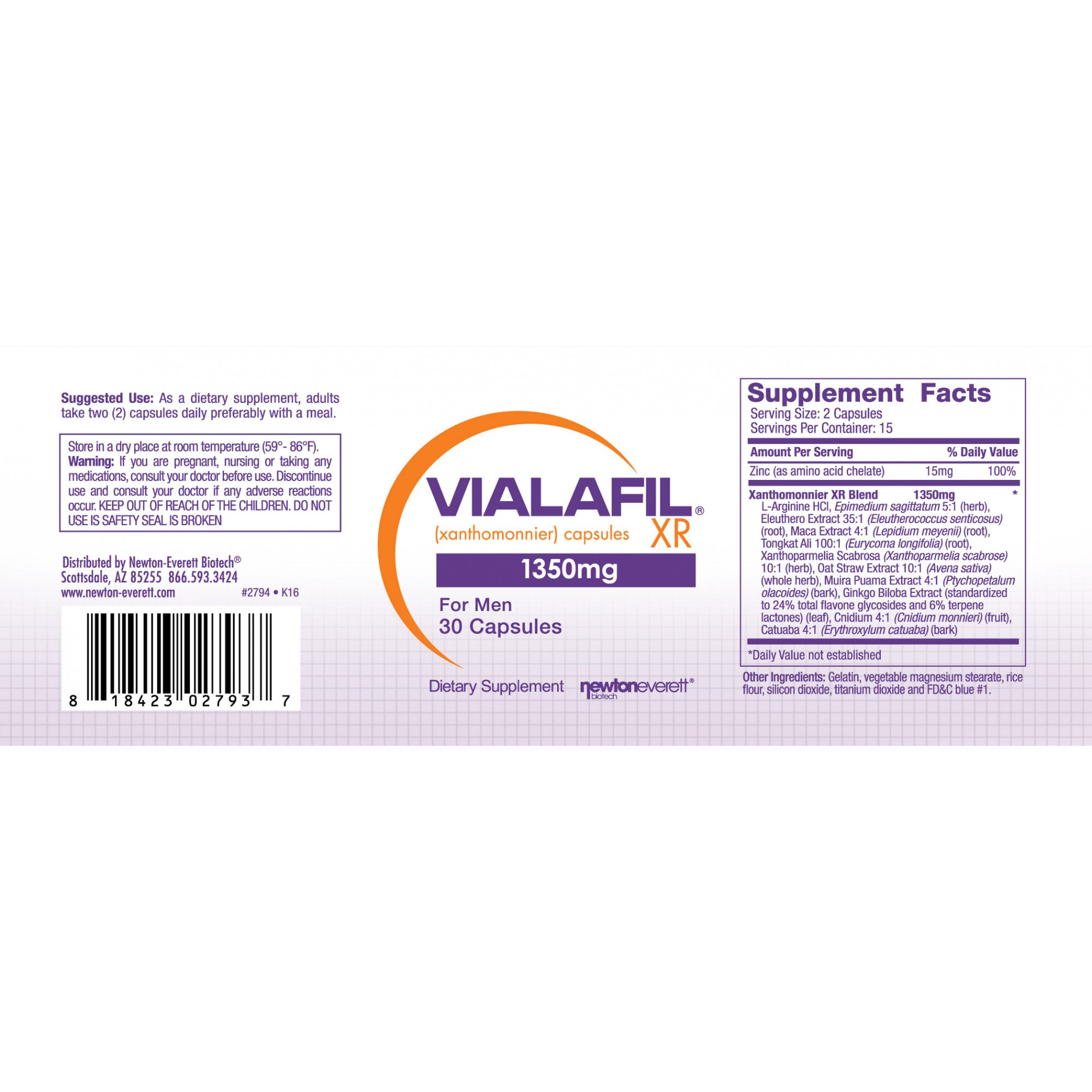 VIALAFIL XR cu Tongkat ALI (Contine 12 extracte concentrate din plante