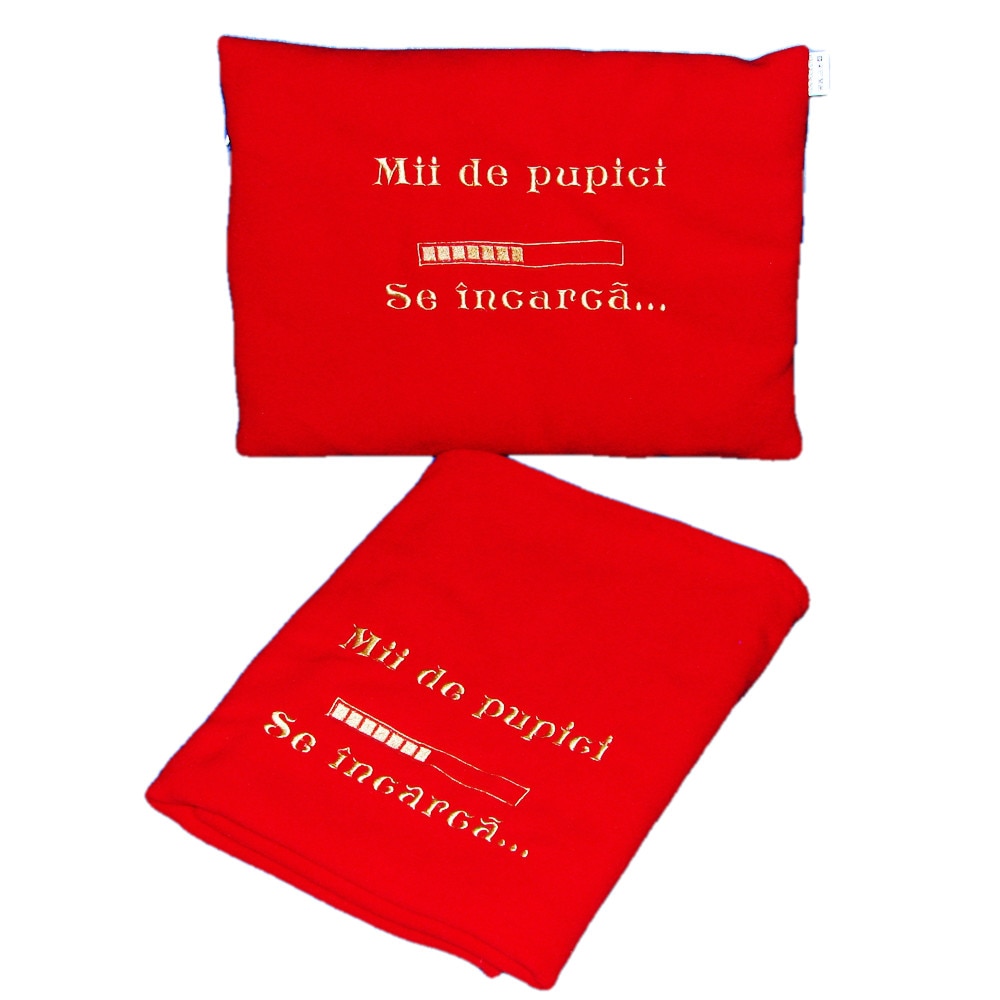 Set paturica+perna brodata 