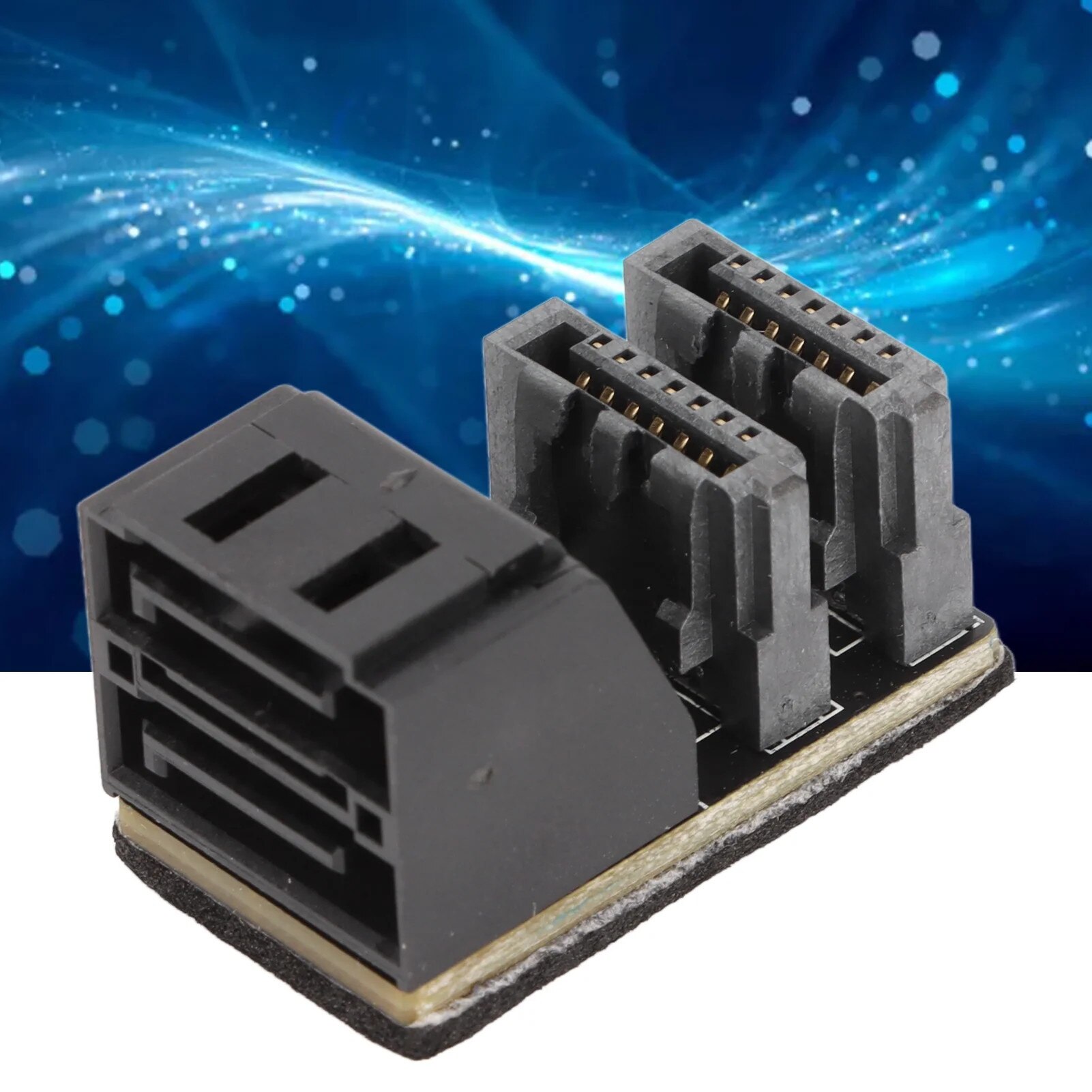 Zunate Adattatore Di Alimentazione GPU 7Pin – Angolo 90° Per Scheda Grafica Desktop, Connettore SATA U-Turn (Compatibile PH572)