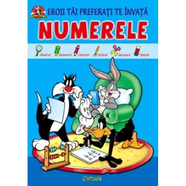 Eroii tai preferati te invata numerele