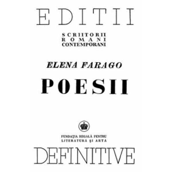 Poesii - Elena Farago