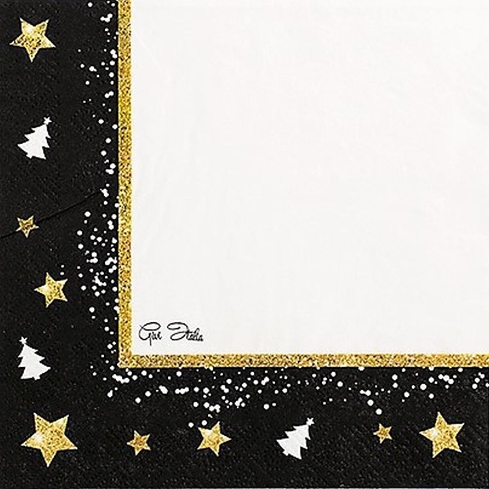 Servetele de masa Christmas Glamour - 33 x 33 cm, Radar 63828, set 16 bucati