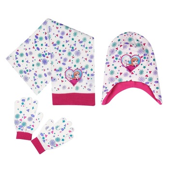 Set caciula copii, manusi si fular Frozen 52 cm Set caciula copii, manusi si fular Frozen 52 cm