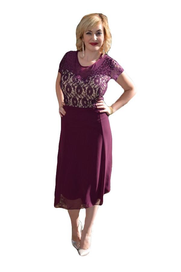 Rochie de ocazie, eleganta,rafinata,D&J Exclusive, Mov