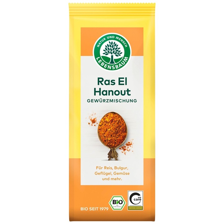Amestec de condimente Ras El Hanout bio, 45g