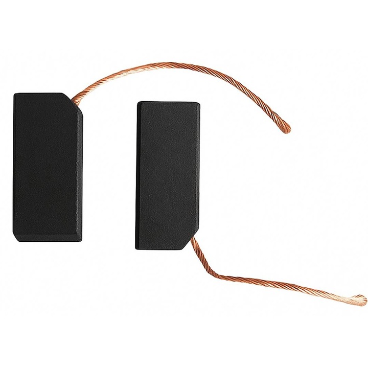 Комплект 2 бр., Въглено-графитна четка, Скосена, С извод, 5,3x12,8x30mm