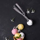 Lingura Pentru Inghetata, Excellent Houseware, Inox, 22.5x5.5 cm, Fabricata Din Otel Inoxidabil, Maner Ergonomic, Mecanism Automat De Separare, Usor De Curatat, Argintie