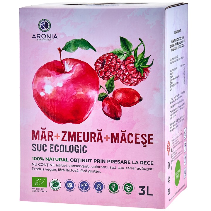 Alma-, málna- és csipkebogyólé 3L ECO (RO-ECO-029)