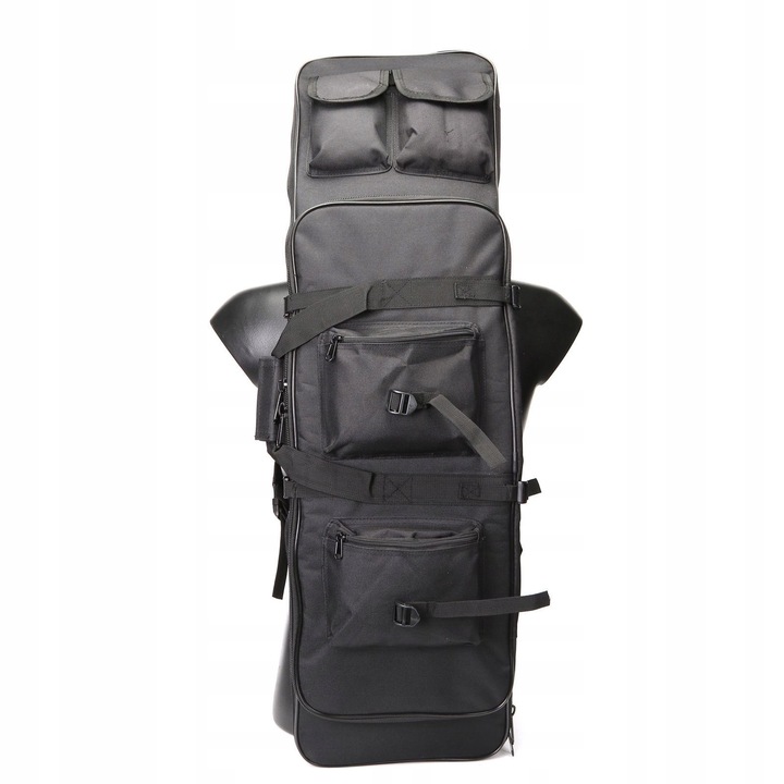 Geanta tactica pentru arme, ITIMPORT, model ZS05-L, nylon, neagra, 115x30cm