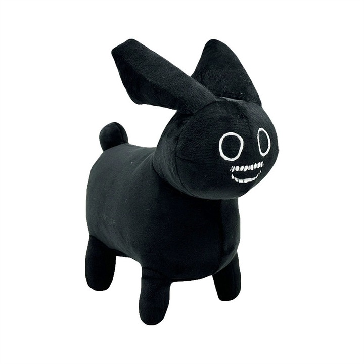 Jucarie de plus Iepuras, Chelfonds®, Decor de camera, Cadou de ziua de nastere pentru copii, Negru