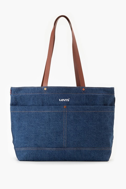 Levi's, Heritage tote fazonú farmertáska két külső zsebbel, Királykék
