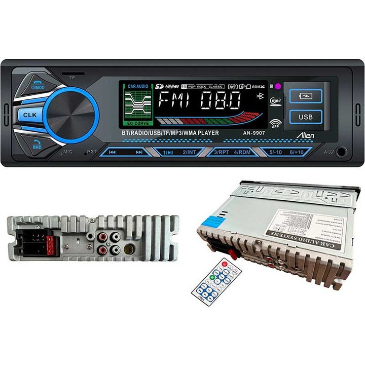 MP3 player auto Zutech AN-9907, Bluetooth, 2 DIN, 90mm