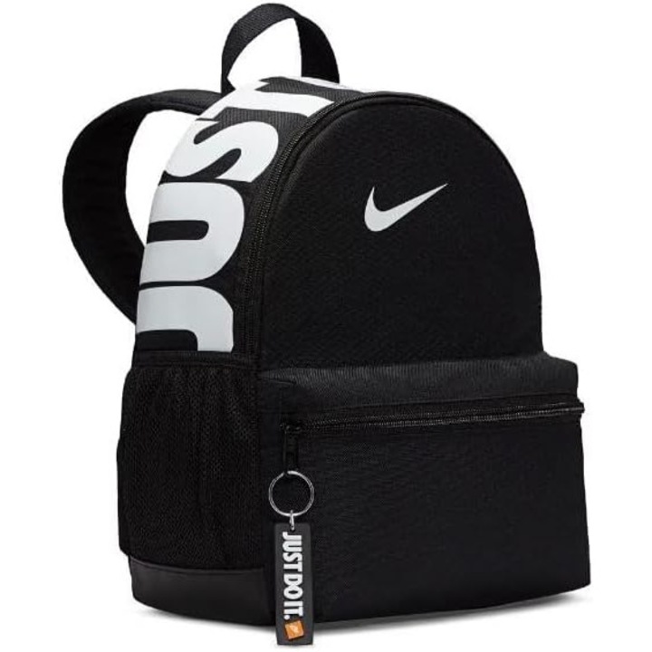 Nike, Мини раница,11L, Черно/бяло