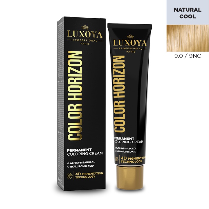 Vopsea de par profesionala cu amoniac LUXOYA Professional Paris COLOR HORIZON 9.0/9NC, 60ml
