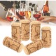 Set 100 dopuri din pluta naturala pentru sticle de vin, reutilizabile si ecologice, etansare sigura pentru vinuri de casa sau colectii, 2.2 x 3.3 cm
