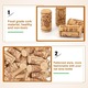 Set 100 dopuri din pluta naturala pentru sticle de vin, reutilizabile si ecologice, etansare sigura pentru vinuri de casa sau colectii, 2.2 x 3.3 cm