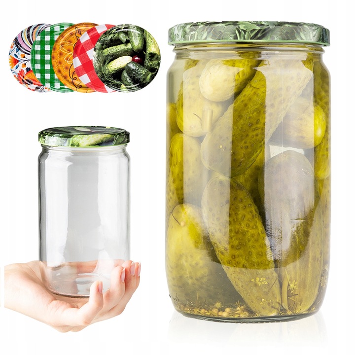 Set Borcane Din Sticla Pentru Conserve, Superbutelki, Din Sticla, 815 ml, Inchidere Etansa, Sigure Pentru Alimente, Inaltime 163 mm X Diametrul Gurii 70 mm X Latime 90 mm, Multicolore