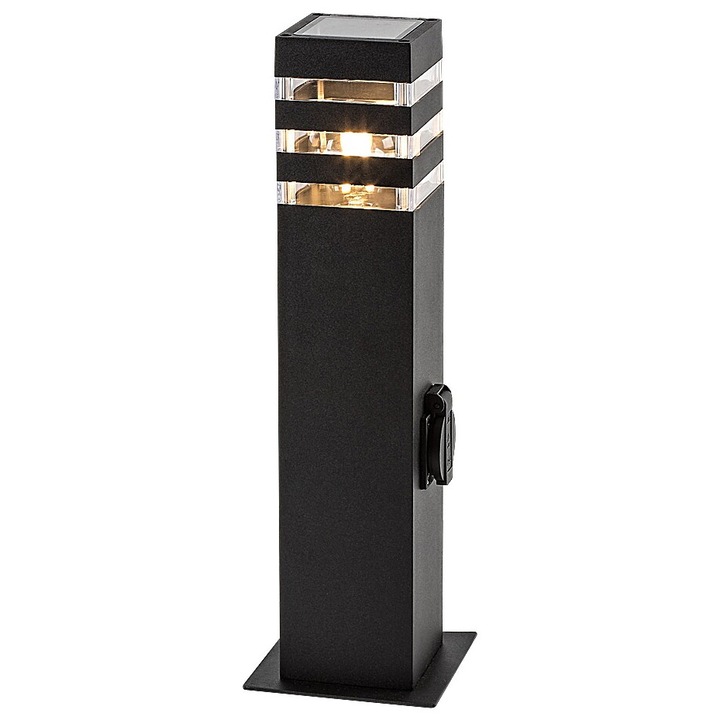 Lampa de podea Ankara pentru exterior Negru E27 1x12W IP44 Inaltime 44cm RABALUX