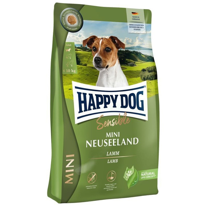 Hrana pentru caini Happy Dog Supreme Sensible Mini New Zealand, 10 Kg