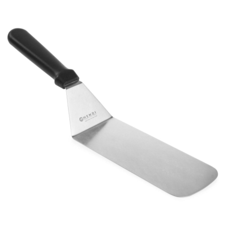 Spatula flexibila pentru gratar, Hendi, 380x73mm, inox, cu maner din polipropilena