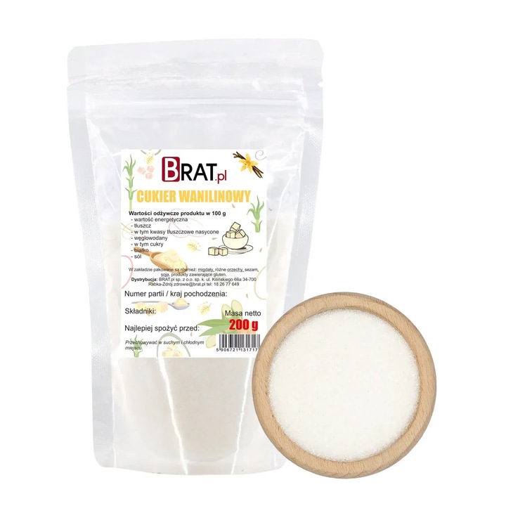 Zahar vanilat, Brat.pl, 200g