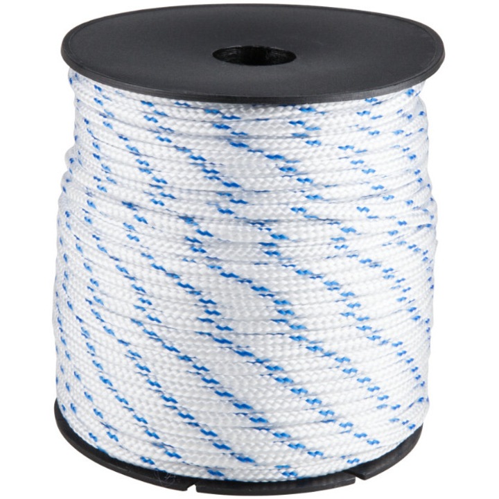 Cordelina PP 1003 Rola - 60 m.l. 3 mm 60 m Alb/Albastru