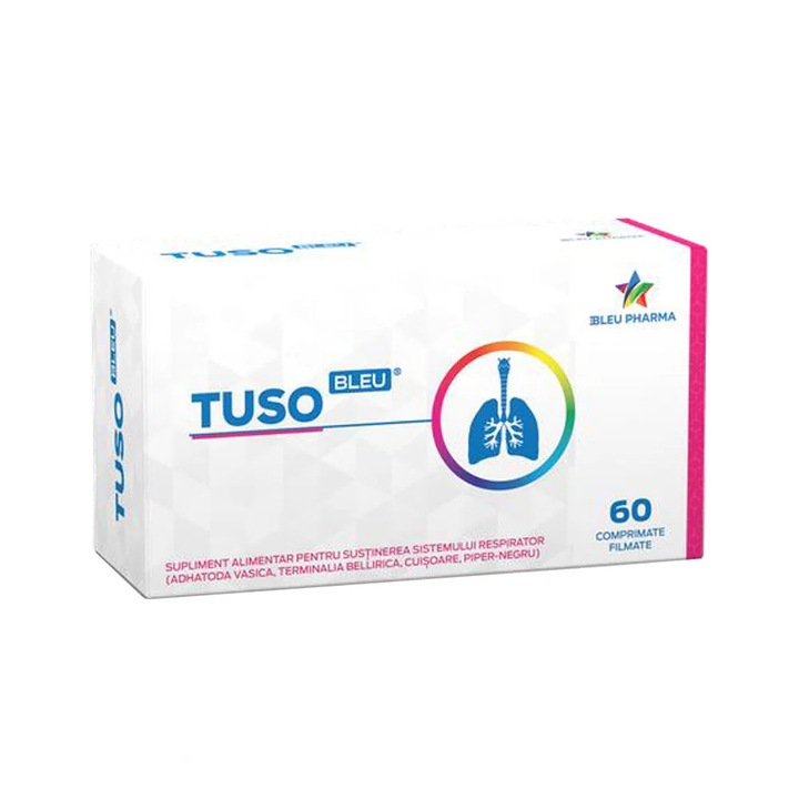Tuso bleu, 60 comprimate, Bleu Pharma