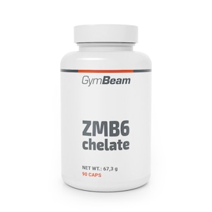 Supliment alimentar ZMB6 chelate, Zinc, Magneziu si Vitamina B6, GymBeam, 90 capsule
