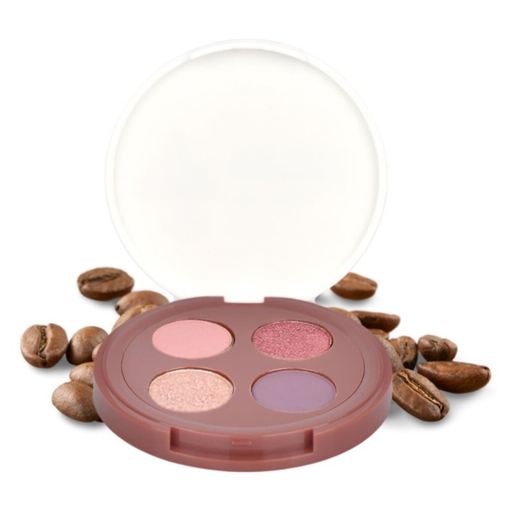 Paleta farduri de pleoape Everyday For Future, Vegan, realizata cu ingrediente naturale, 4 nuante, American Cheesecake, 4 x 0.8 g