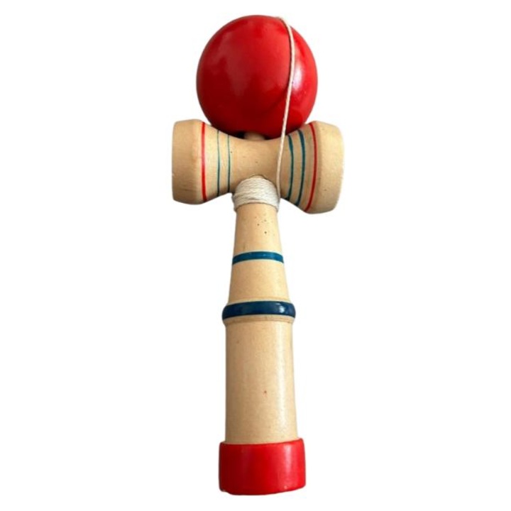 Japán fa kendama piros labdával