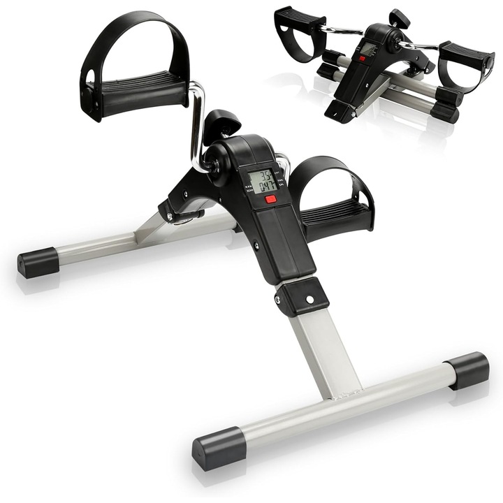 Aparat de exercitii pliabil Ayawaska, brate si picioare, rezistenta reglabila, afisaj LCD, 32.5x40x16cm