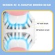 Periuta de dinti electrica pentru copii, U-shaped, silicon, 14x8.4x5.8cm, set cu cablu de incarcare