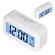 Ceas desteptator LED, display digital, alb, 13.5x7.7x4.2cm, functie snooze