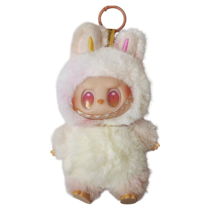 Плюшена играчка, Лабубу, серия THE MONSTERS BIG INTO ENERGY, 15 см, розова