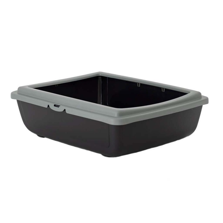Litiera pentru pisici MPB Juliet ECO, 48x38x14h cm, Gri