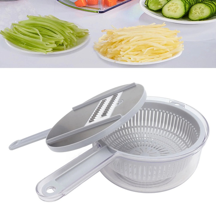 Преносимо ренде, универсален резачка за зеленчуци, кухненска резачка за картофи, ренде за моркови и краставици, чопър